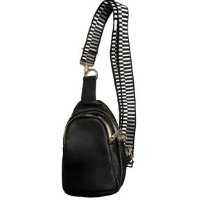 Ahdorned New York Cross Body Small Purse Black